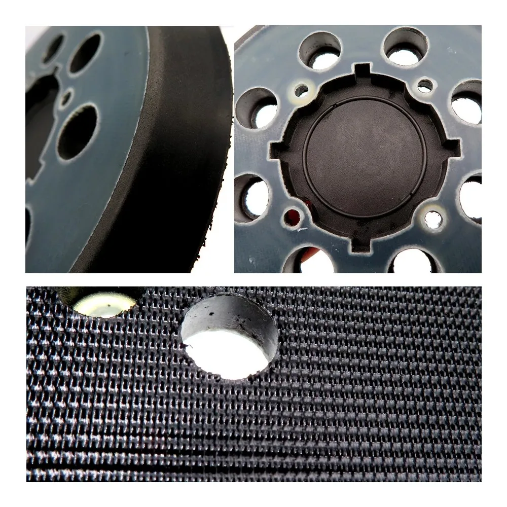 

3pcs 5 Inch 125mm 8 Hole Sander Backing Pad Sanding Plate Hook And Loop For DWE6423 DWE6421 Orbital Sander Abrasive Tools