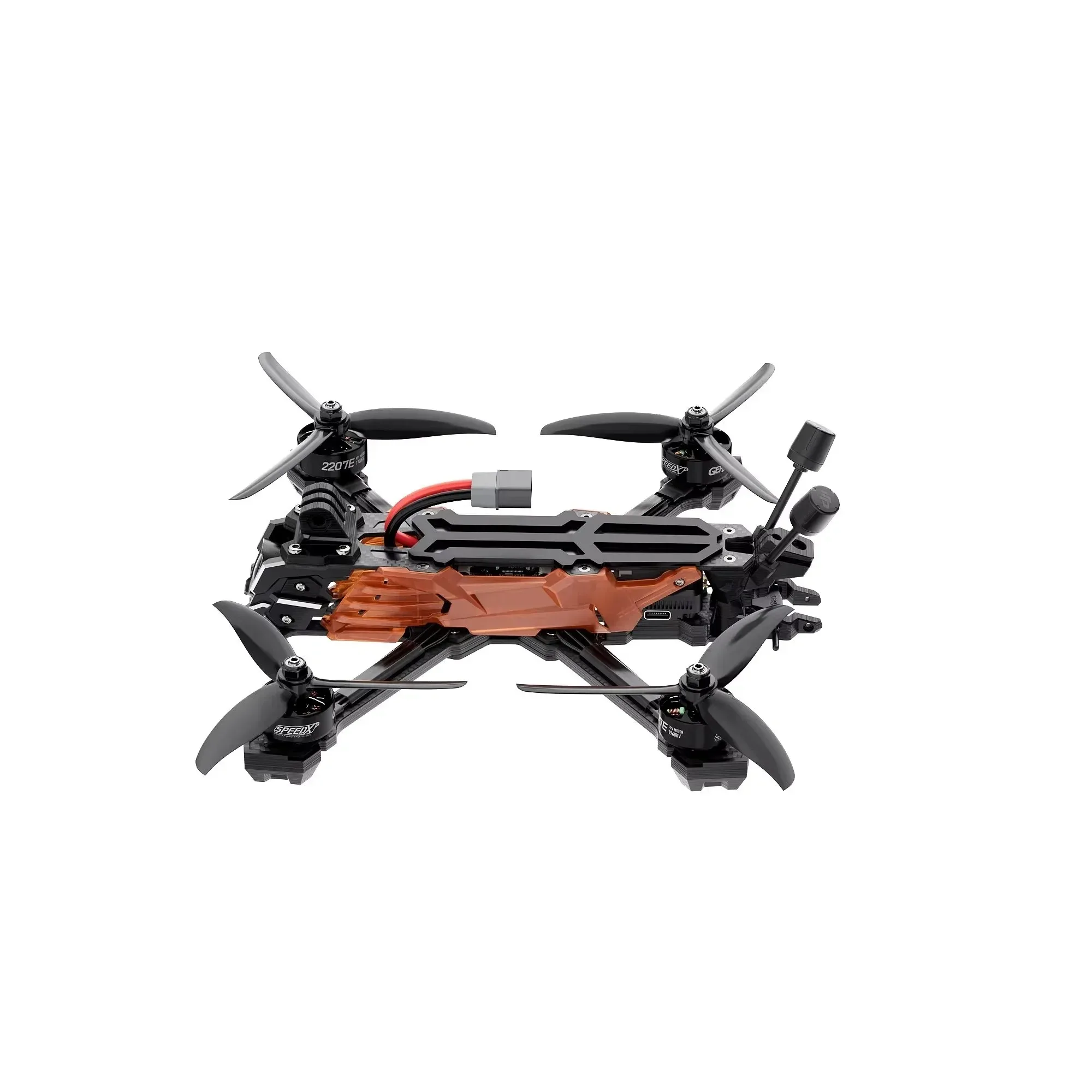 Фото GEPRC Vapor 5-дюймовый FPV-дрон для фристайла и гонок, конструкция рамы X/D для радиоуправляемых квадрокоптеров BNF PNP №5
