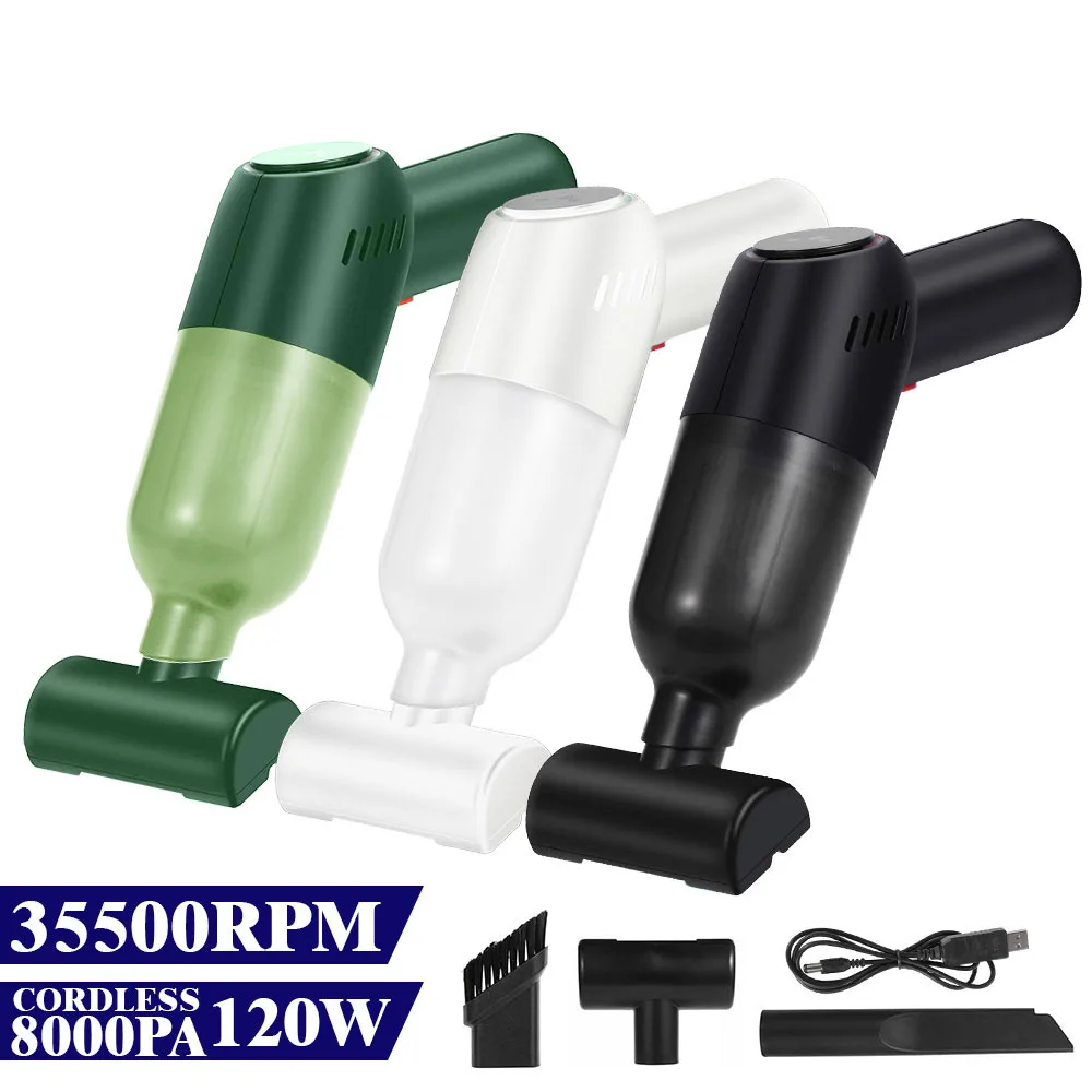 

8000pa Strong Suction Cleaner Portable Hand Held Vacuum Cleaner Household Car Dual-use Cordless Vacuum Cleaner