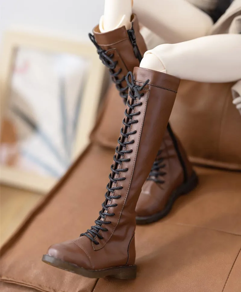 

Новый стиль 1/3 одна пара крутые длинные коричневые ботинки обувь для BJD SD куклы обувь аксессуары