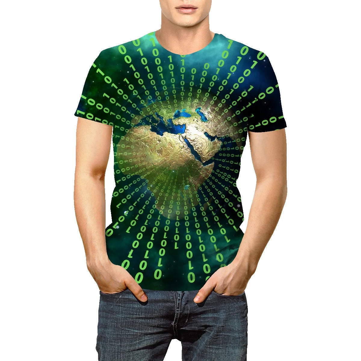 Оригинальная кодовая Европейская и американская футболка большого размера с