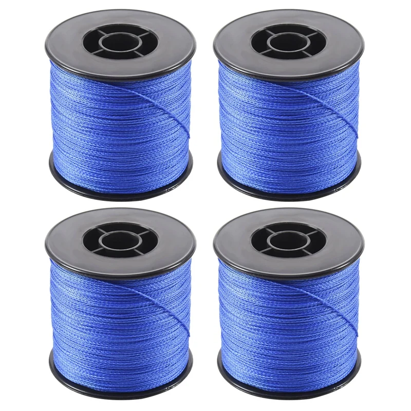 

4X, 500M 100LB 0.5Mm Super Strong Braided Fishing Line PE 4 Strands Color:Blue