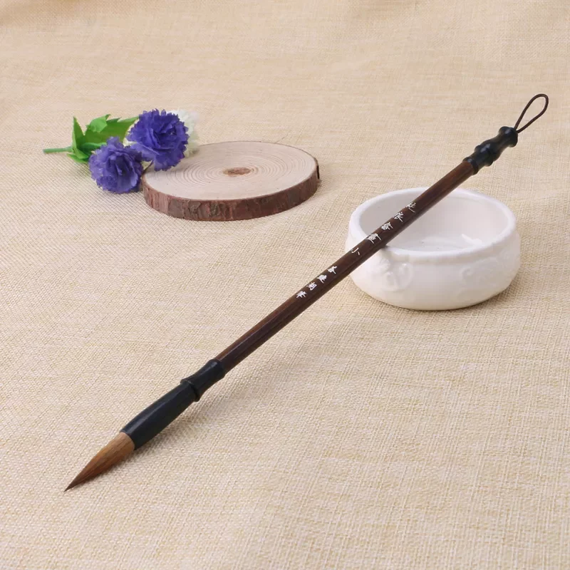 

Chinese Calligraphy Brushes Pen Wolf Hair Writing Brush Wooden Handle
