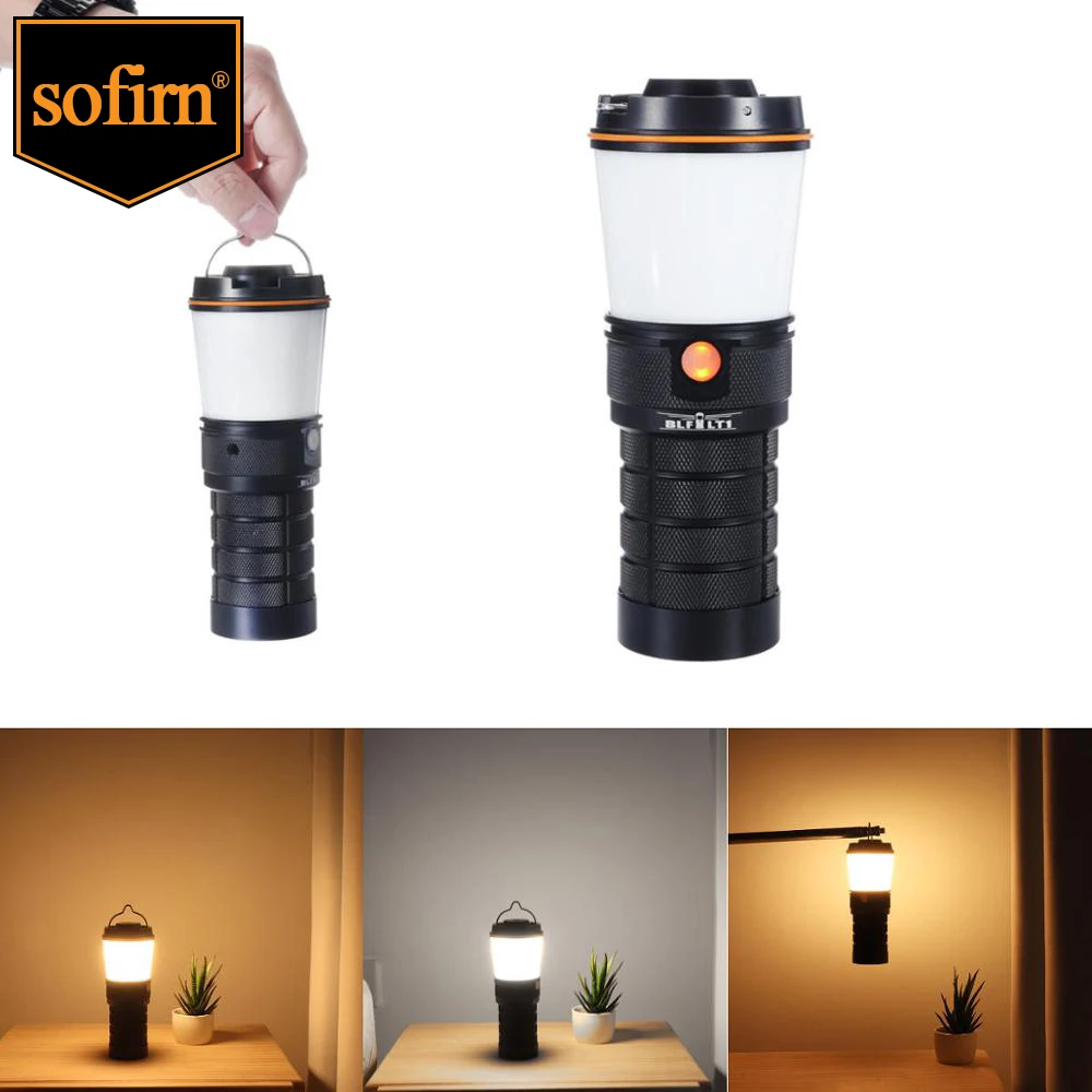 Sofirn BLF LT1 LED Camping Light Super Bright Rechargeable Camping Lantern Hiking Torch Spotlight Variable Color 2700K to 5000K