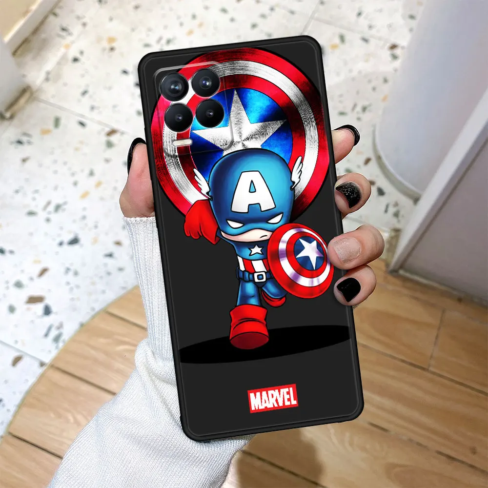 Чехол Coque для Realme C21Y 9 6 C11 C3i 8 Pro C21 C15 7 C25Y Plus 7i C3 Neo2 Cell Official Marvel Железный человек Spiderman