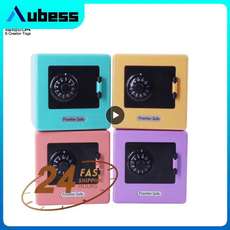 

1~8PCS Children Money Storage Case Simulation Safe Box Coded Lock Coin Cash Saving Storage Box for Children Gifts household