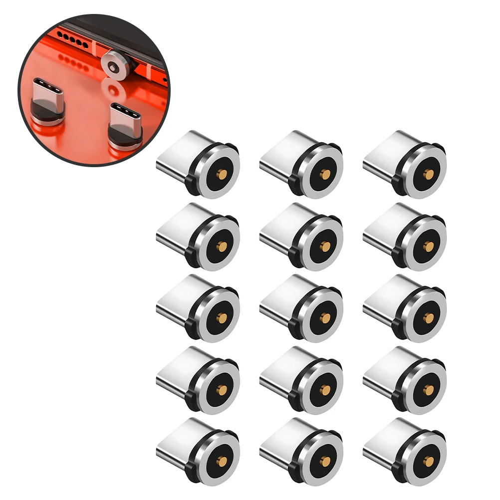 

Magnetic Tips Charging Cable Adapter Replacement Parts For Mobile Phone Durable Degree Rotation Converter