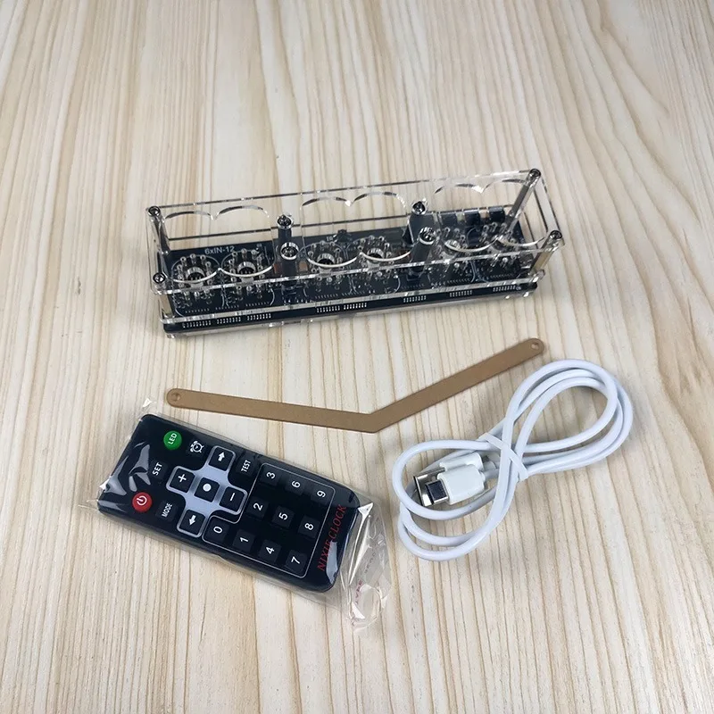 6-битные часы со светящейся трубкой IN-12 IN12 nixie