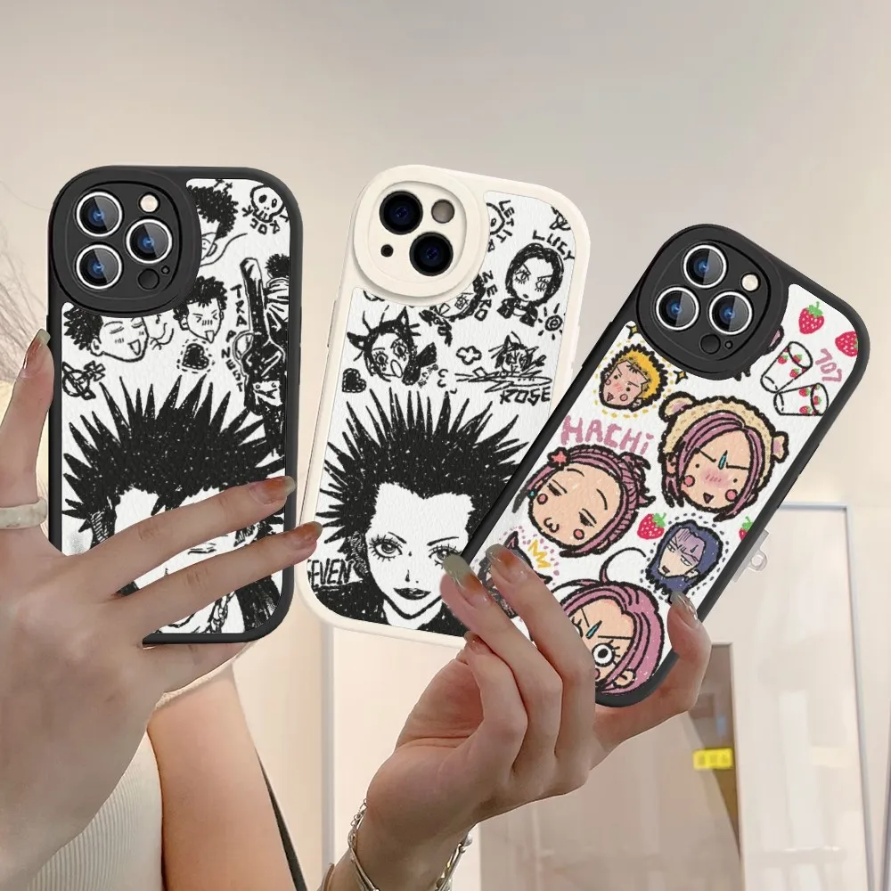 Чехол для телефона Nana Osaki из аниме жесткой кожи iPhone 14 13 12 Mini 11 Pro Max Xs X Xr 7 8 Plus Fundas