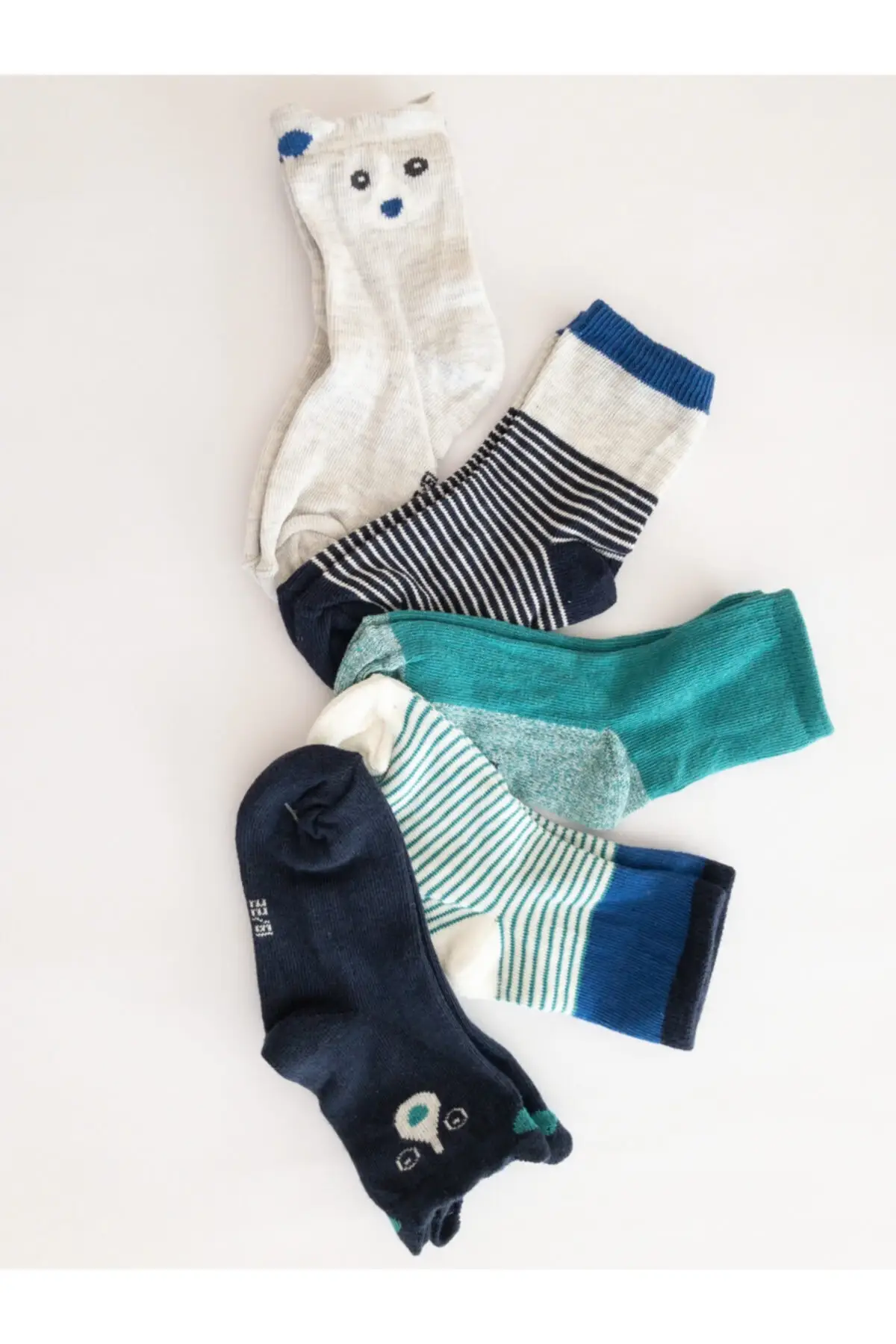 

5'li Pattern Baby Socks Socks Underwear