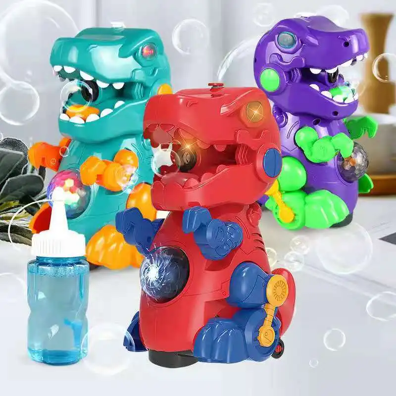 

Full automatic bubble blowing dinosaur toys Blowing Gun Blower Machine Funny Outdoor Girls Toys For Kids Gifts