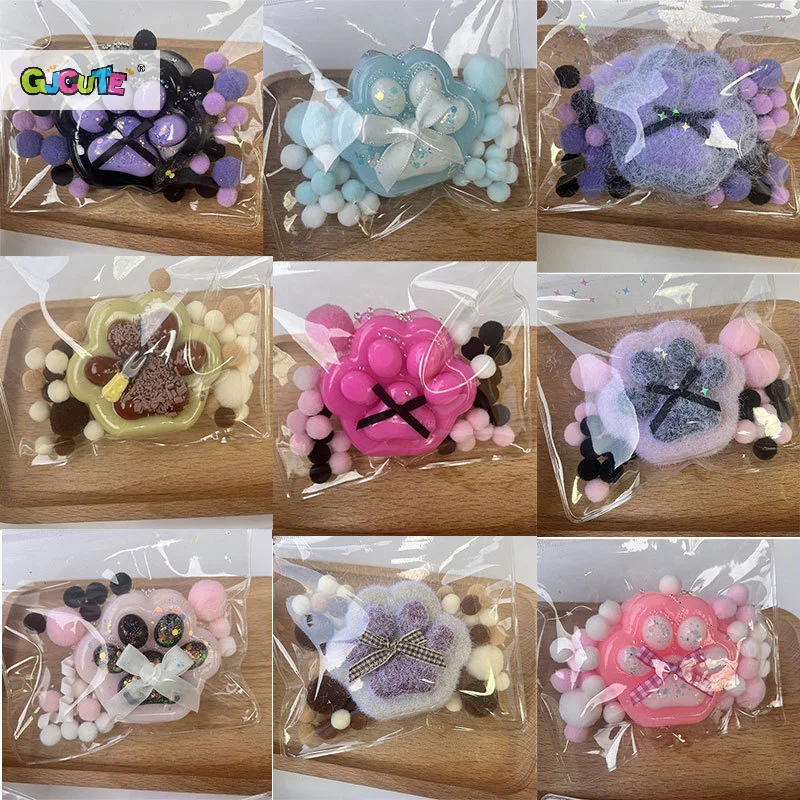 1 шт. Mochi Taba кошачья лапа с флокированием новая игрушка для декомпрессии Fidget Kawaii