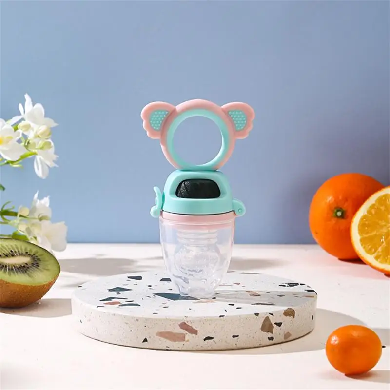 

Baby Fruit And Vegetable Le Food Grade Tight Lock Safe Lovely Without Leakage Baby Feeding Spoon Juicer Pacifier Cup Silicone