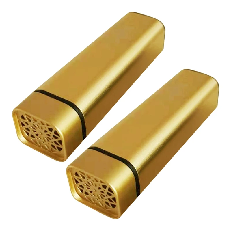 

2 комплекта USB портативная электрическая курильница Bakhoor аромадиффузор мини арабский держатель для благовоний мусульманский золотой