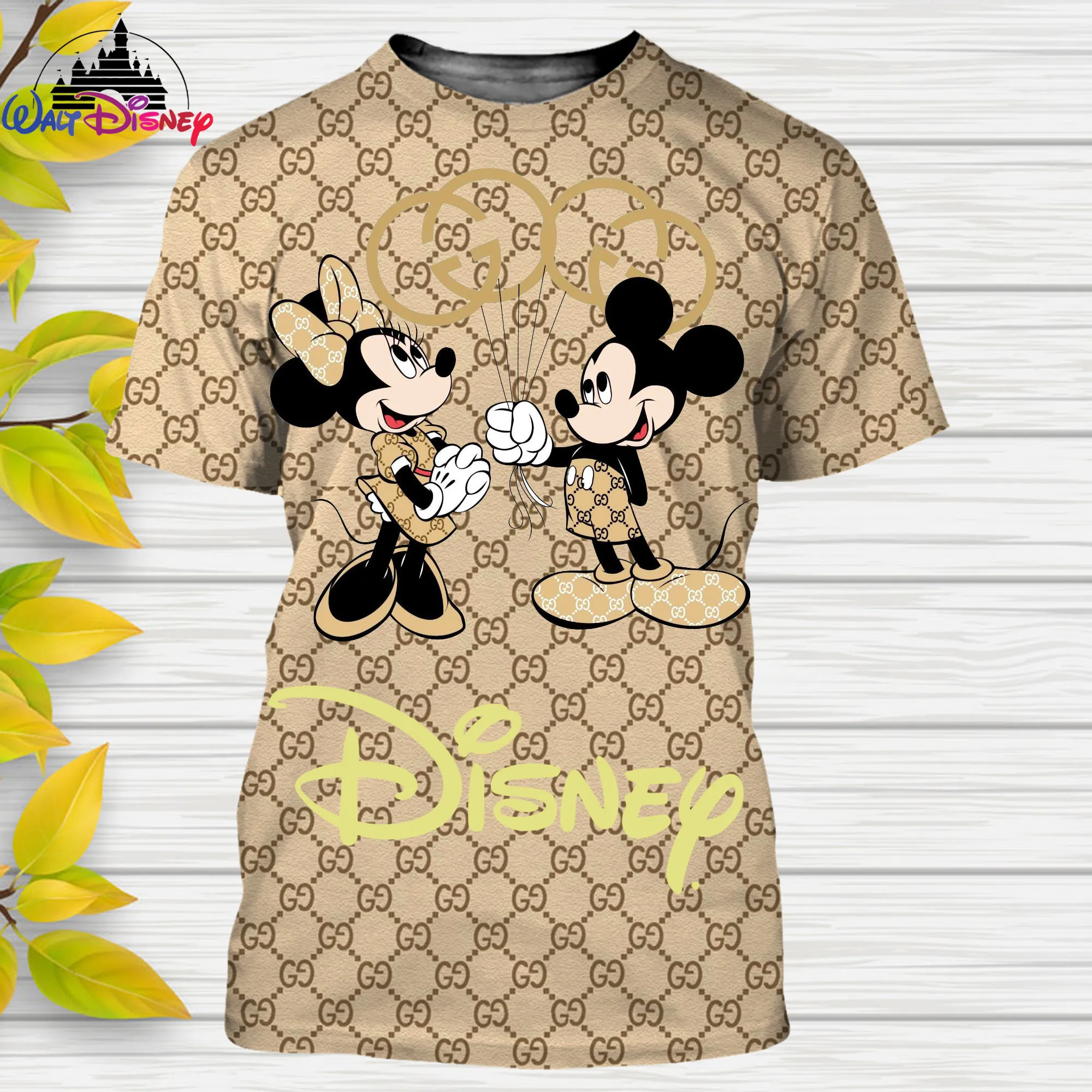 

Mickey Mouse And Minnie Mouse Disney men women casual style 3D High Quality print t shirt Summer Streetwear Tee Tops Cartoon