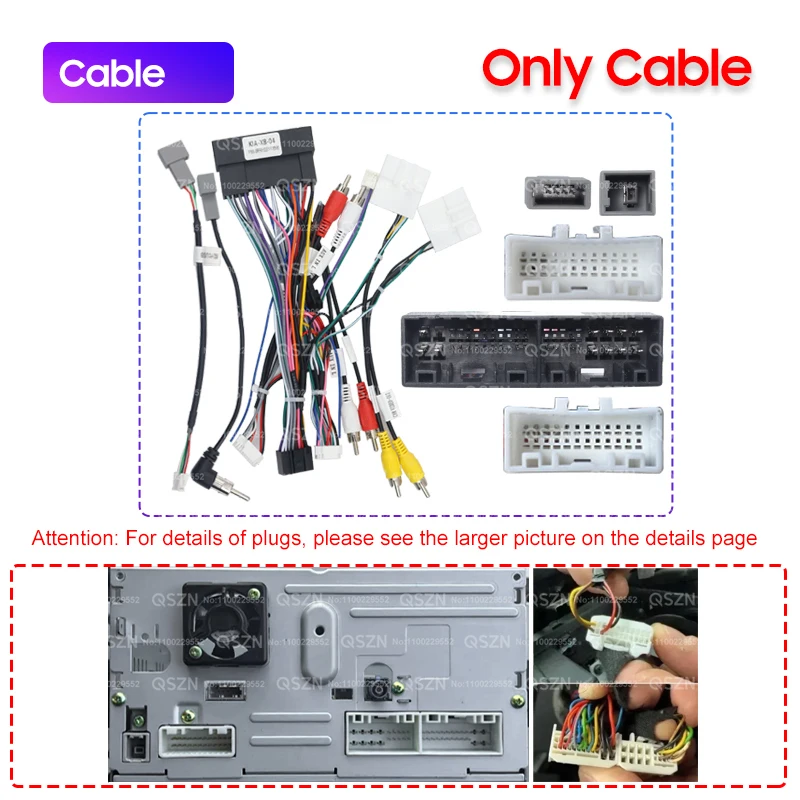 

Для Hyundai Santa fe Veloster/Kia Sportage K3 жгут проводов питания Canbus Box декодер адаптер Android автомобильное радио HY-SS-04