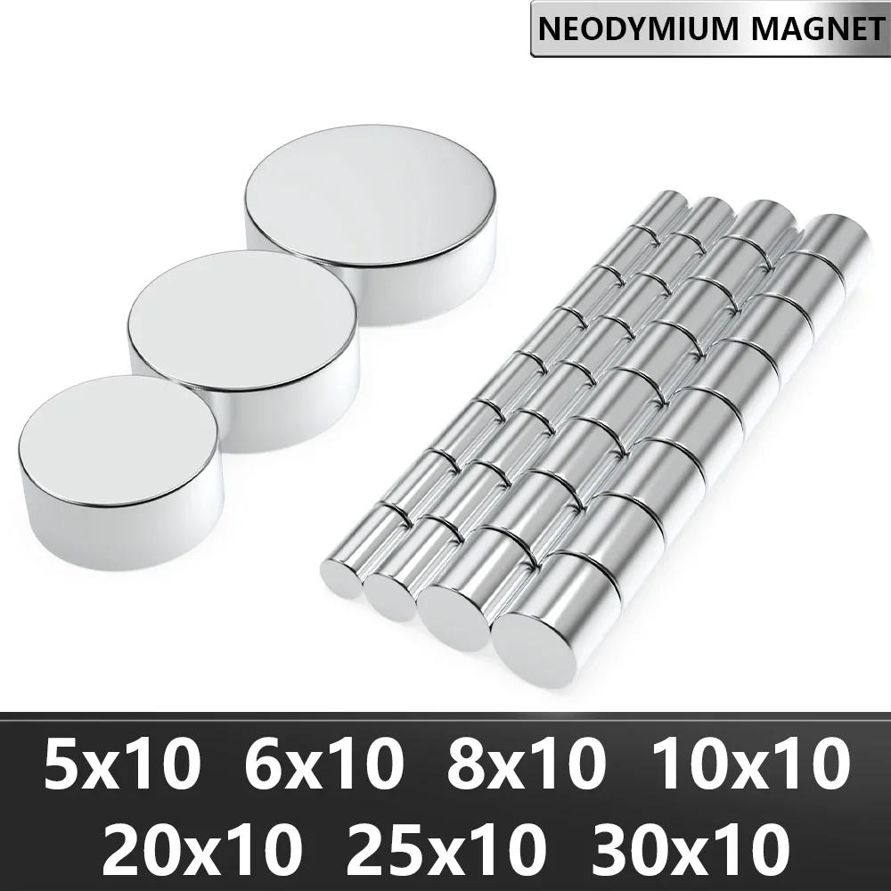 

Неодимовые магниты круглые N35 разных размеров