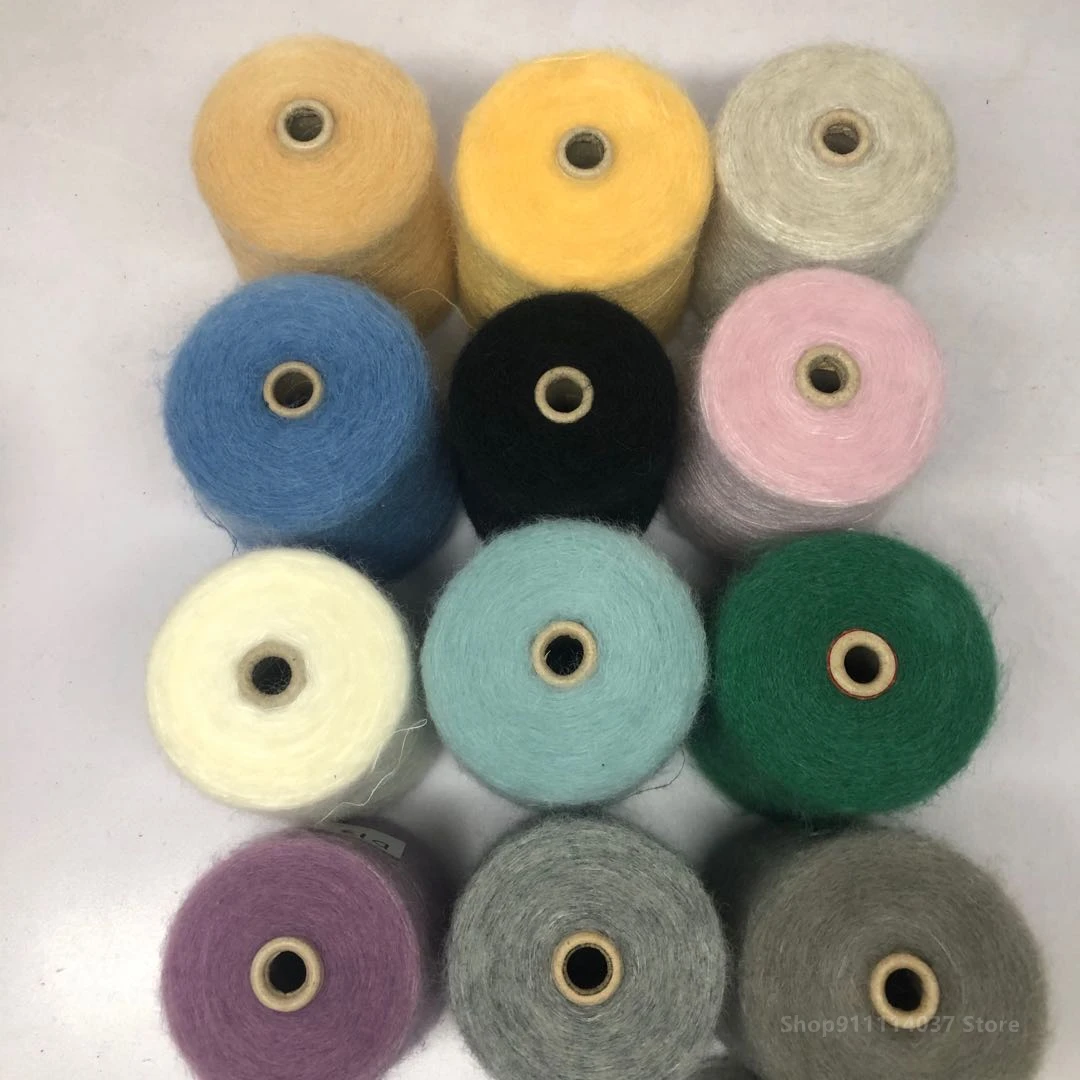 

500g 13Sticks Mohair Yarn Crochet Soft Skin-friendly Plush Wool Yarn for Hand Knitting Baby Sweater Shawl Scarf Fine Wool Thread