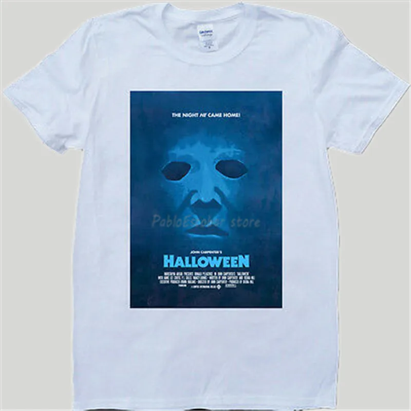 

Halloween White Tshirt, Custom Made T-Shirt me brandt male top tees Brand streetwear Cotton T-shirt Drop Shipping