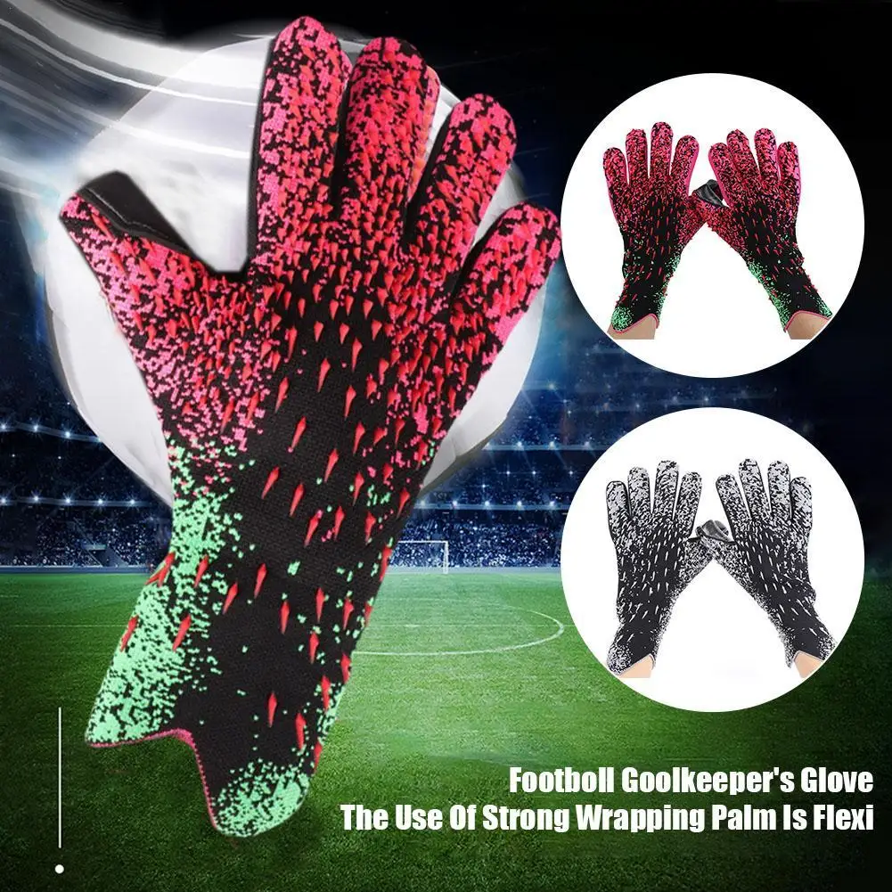 

Профессиональные перчатки вратаря с сильным захватом, футбольные перчатки, противоскользящие прочные латексные перчатки