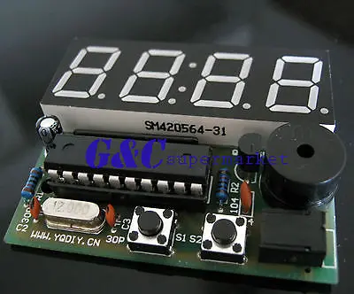 

Электронные часы, набор для производства электроники, 4 бита C51, наборы «сделай сам», электроника «сделай сам»