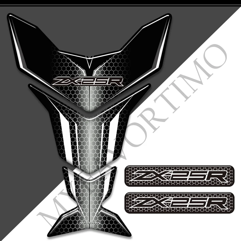 

Motorcycle 3D Stickers Protector Tank Pad Fairing Gas Fuel Oil Kit Knee Decal TankPad For Kawasaki Ninja ZX25R ZX 25R ZX-25R