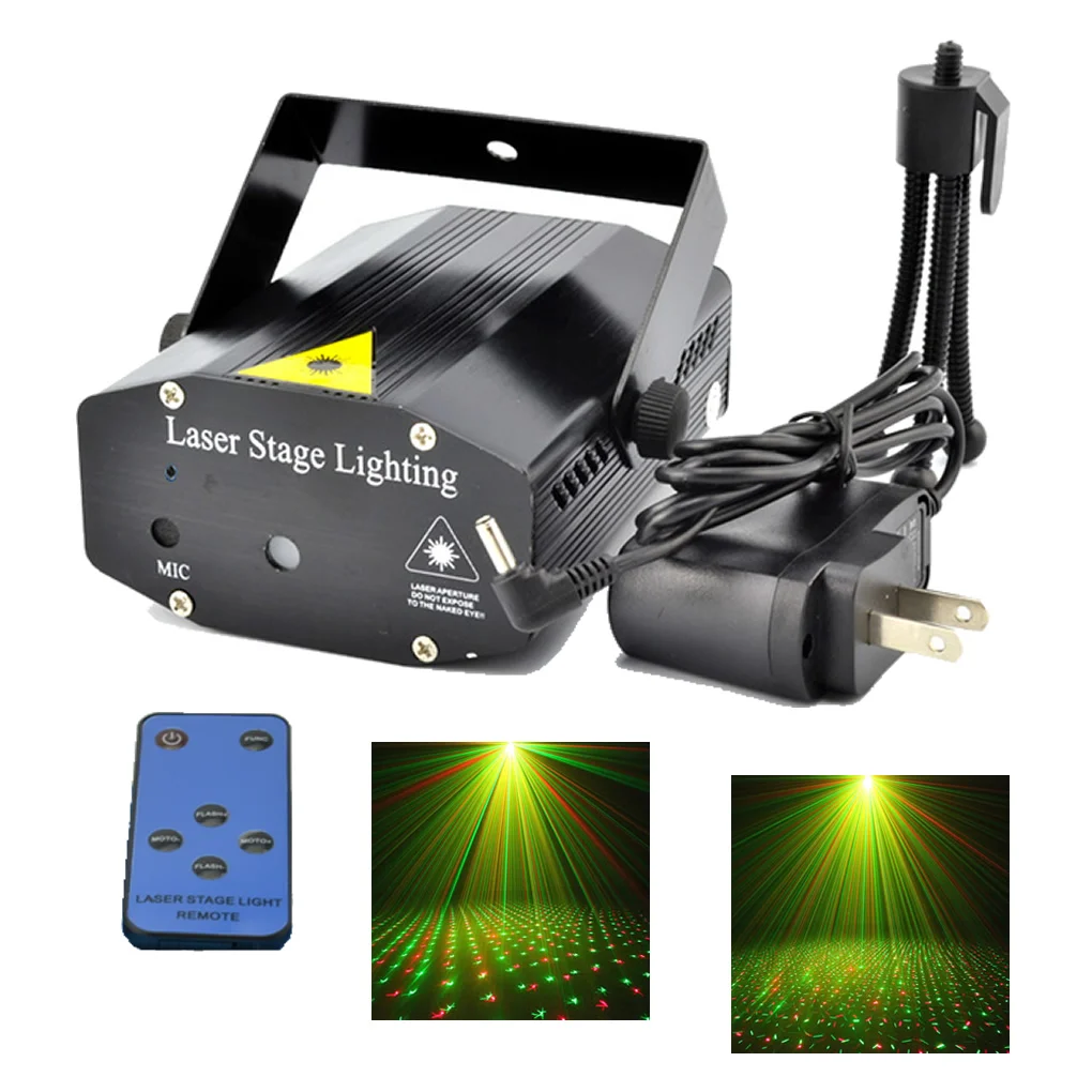 Mini IR Remote RG Galaxy Meteor Star Lighting Shower Laser Projector Lumiere Light Dsico DJ Home Party Xmas Stage Strobe Lamp