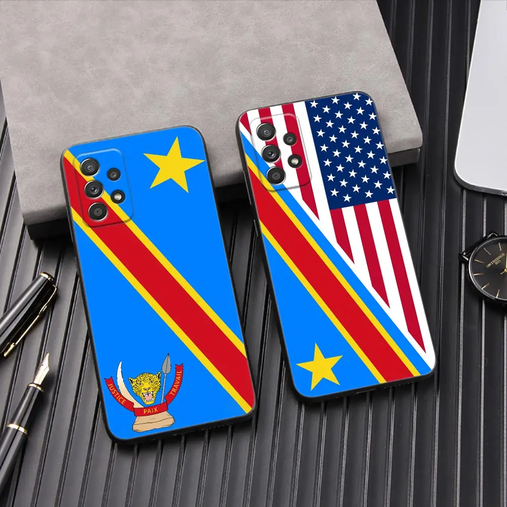 

Democratic Republic Congo Flag Phone Cover Galaxy A53 5G Case For Samsung A54 A52 A51 A71 A73 A72 A41 A42 A91 A32 A33 Back Cases