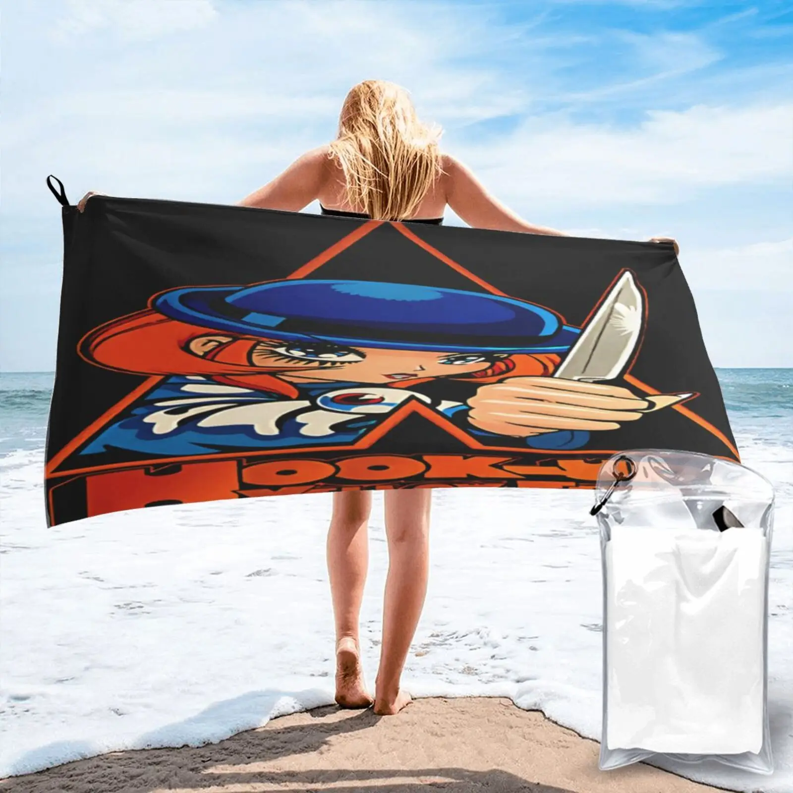 

8999 Hook Ups Skateboard Fever Yellow Beach Towel Large Bath Towel Sauna Kitchen Towels Beach Cover Bathrobe Female Bath Towel