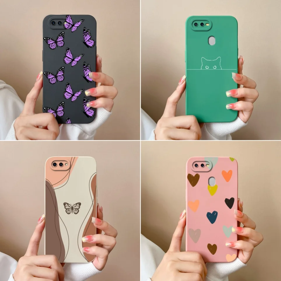 For OPPO A5s AX5s A5 AX5 A7 A11k A12 A12s A12e Phone Funda Butterfly Soft Silicone Cover OPPOAX5 Coque A11 K Case A12S Cases