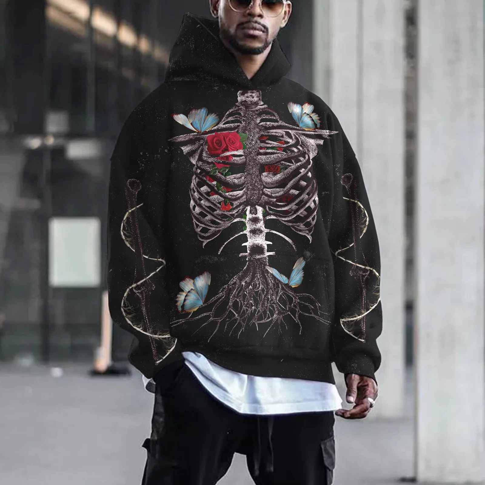 

Man And Women Pullover Long Sleeve Round Neck S Printed Sweatshirt Fun Large Zipper Hoodie Women Athletic Sweatshirt Women