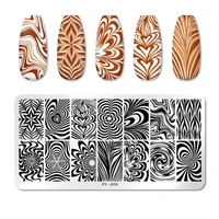 pict you geometry nail stamping plates lines animal fruits theme template plate mold nail art stencil tools