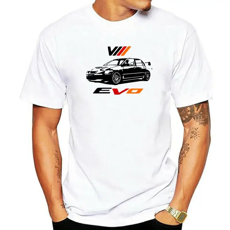 

Мужская футболка 2022, модная футболка с принтом, мужская одежда с коротким рукавом, футболка с японским классическим автомобилем Lancer VIII Jdm, футболки для Evo 8 Rally