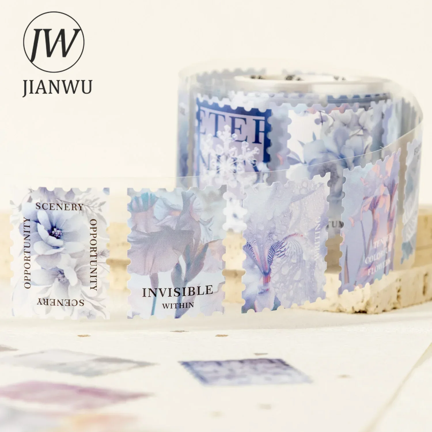 Серия анонимных почтальонков JIIAANWU 40 мм * 200 см литературный цветок штамп материал