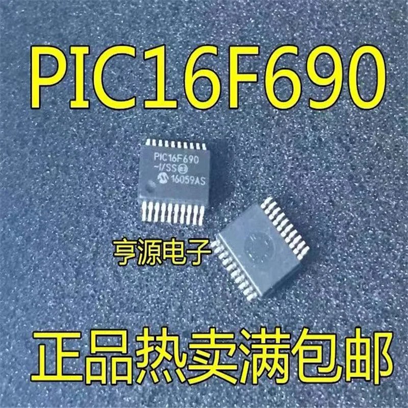 

Флэш-память 1-10 шт. PIC16F690-I/SS 16F690-I/SS PIC16F690 16F690 SSOP20 C MCU 8BIT 7KB FLASH 20ssop