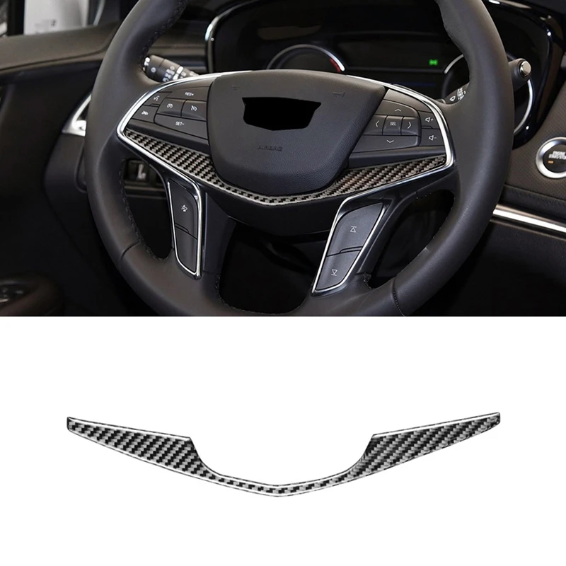

Car Steering Wheel Decoration Cover Trim Decal Sticker For Cadillac XT5 2016 2017 2018 2019 2020 Accessories