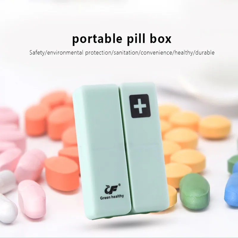 

Foldable Portable Small Medicine Box Dust-proof Vitamins Container Healthy And Environmentally Friendly Pill Case Durable Sealed
