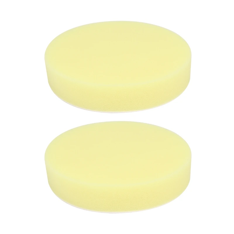 

2X 6 Inch 150Mm Soft Flat Sponge Buffer Polishing Pad Kit For Auto Car Polisher Color:Yellow