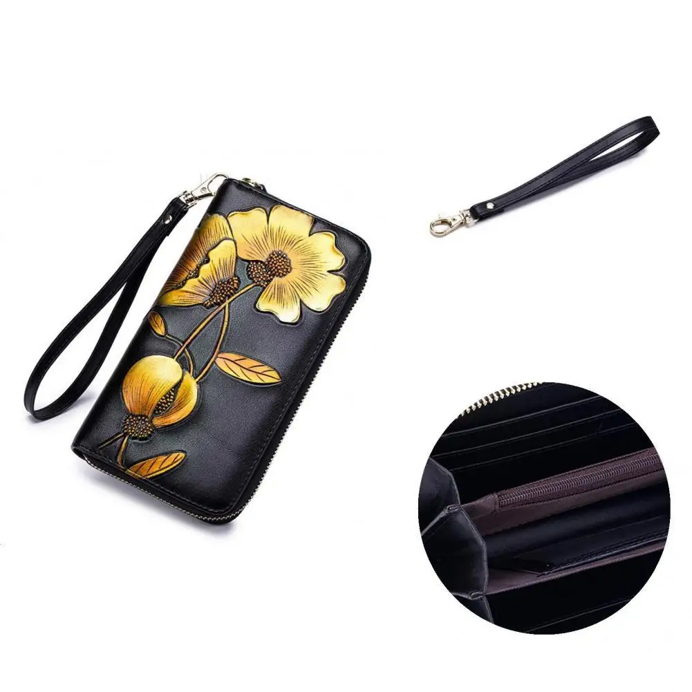 

RFID Wallet Attractive Space-saving Lightweight Wallet Zipper Storage Clutch Bag