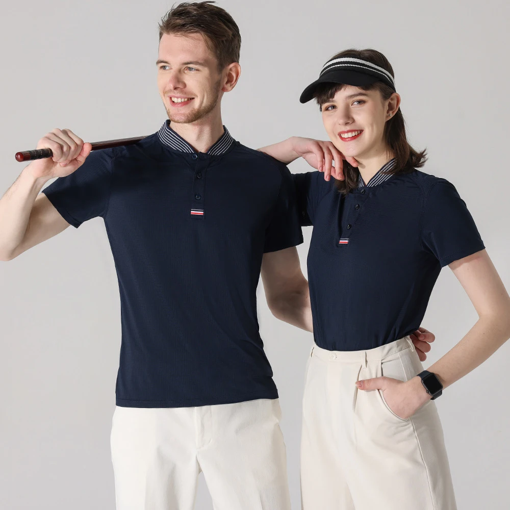 

lovers sports baseball POLO T-shirt Men women summer running short-sleeved Tennis stretch running tops D15001