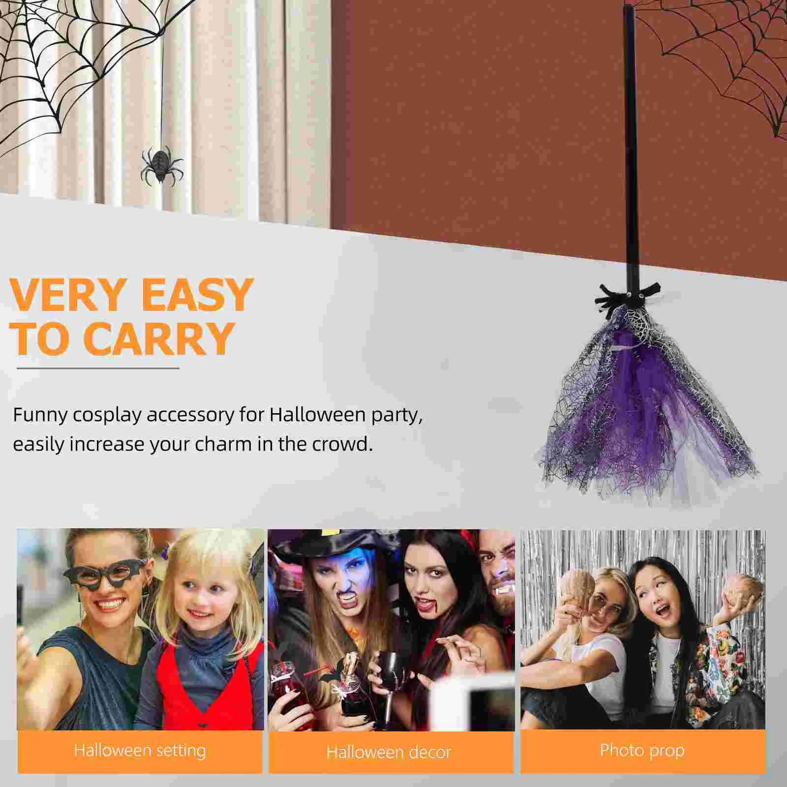 Метла для длительного использования бромпад Хэллоуина аксессуар костюма