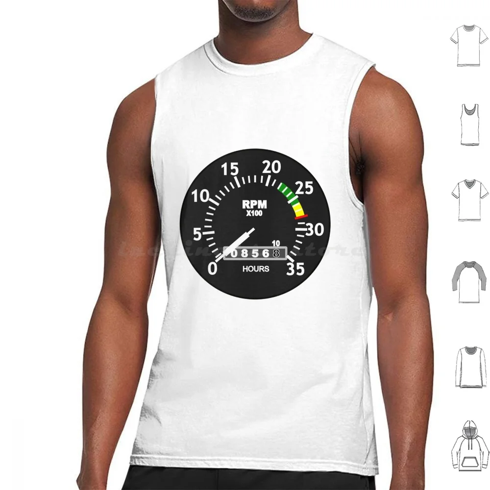 

Basic Six Flight Instruments Tank Tops Print Cotton Pilot Aviation Flying Flight Flight Instruments Avgeek Basic