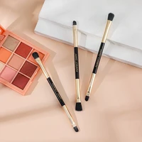 1 pcs double head alloy handle makeup brushes tool eye shadow and nose silhouette brush beauty make up brush maquiagem