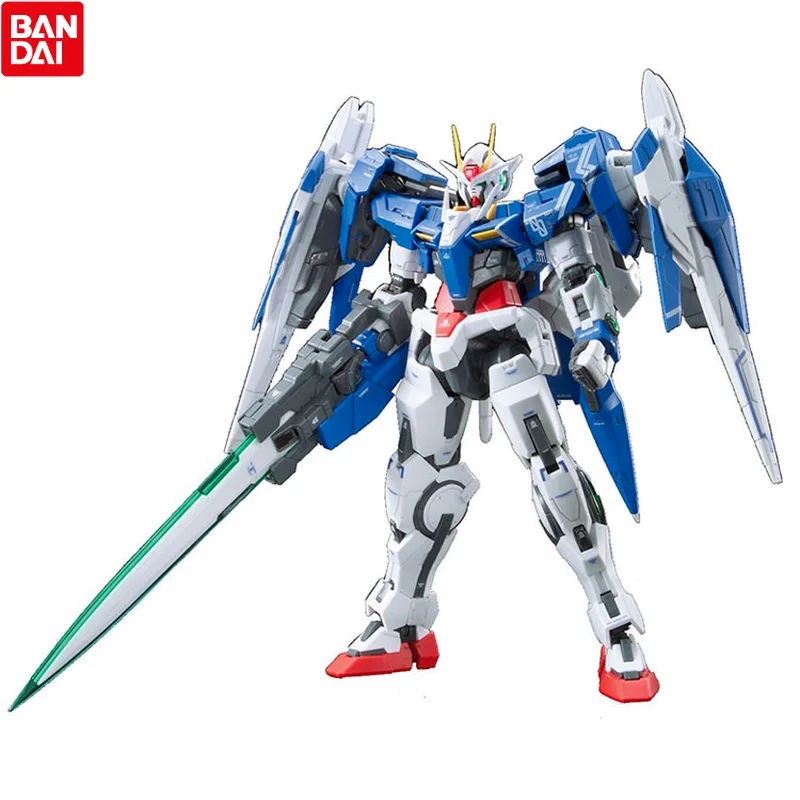 

Bandai Gundam Model Kit Anime Figure RG 1/144 Double 0 GUNDAM 00 Raiser Genuine Gunpla Action Toy Figure Toys for Children