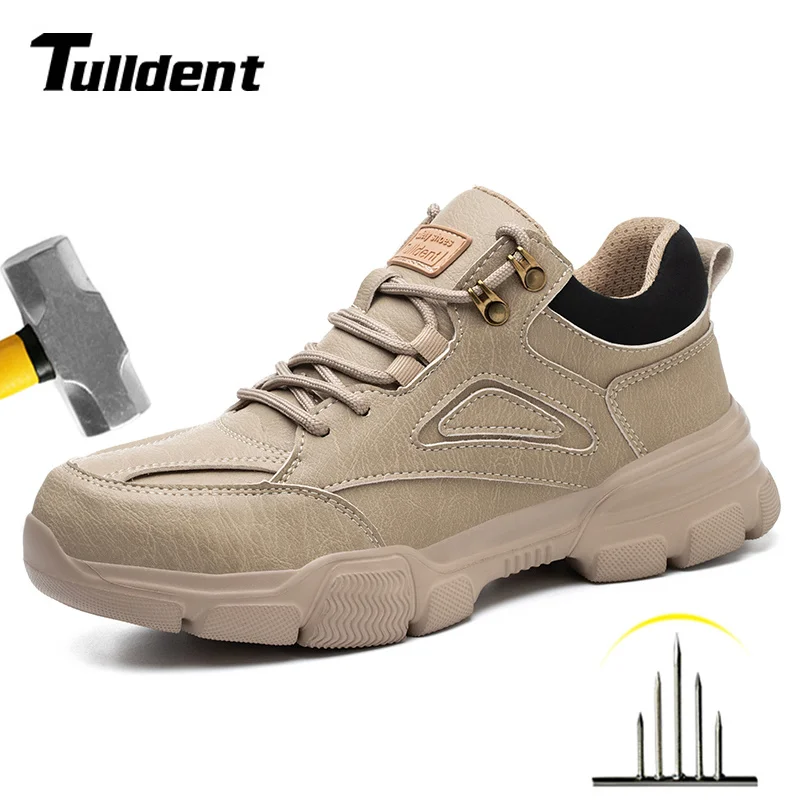 

Work Shoes Safety Shoes Indestructible Steel Toe Shoes Puncture-Proof Work Boots Flexibility Comfortable Lightweight