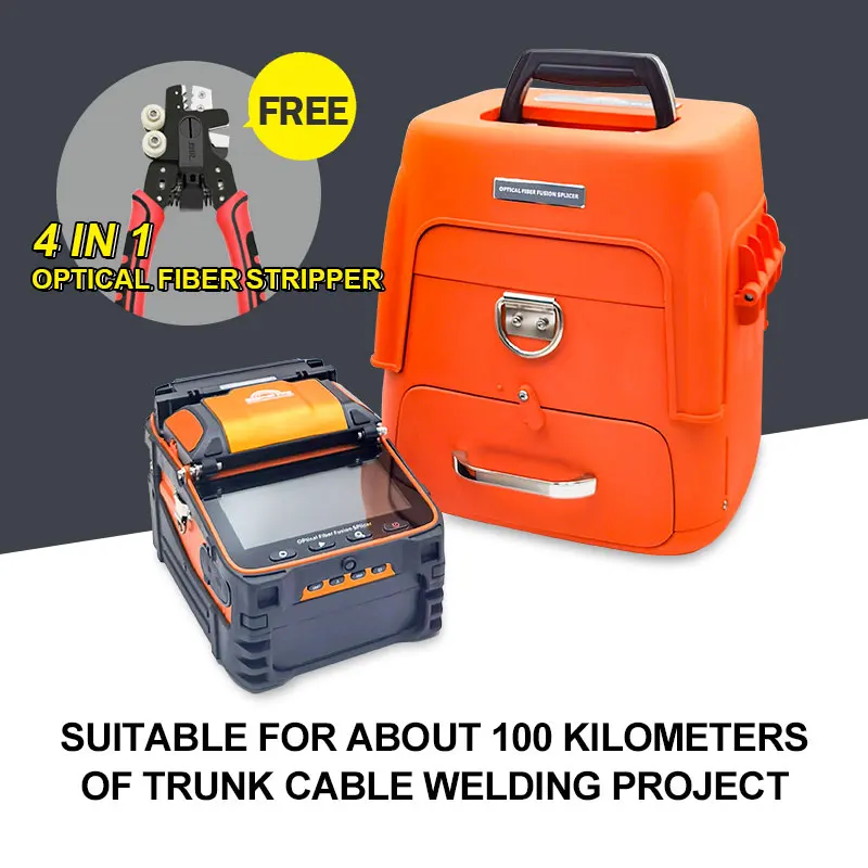 Signalfire AI-9 8C 7C 6C Multi-language Automatic Six Motors FTTH Fiber Optic Splicing Machine Optical Fiber Fusion Splicer