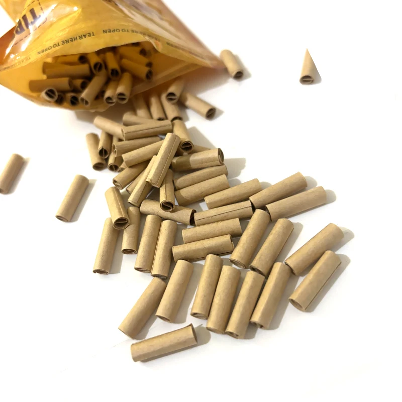 5 мм 7 натуральный предварительно скрученный/сигаретный фильтр нерафинированный