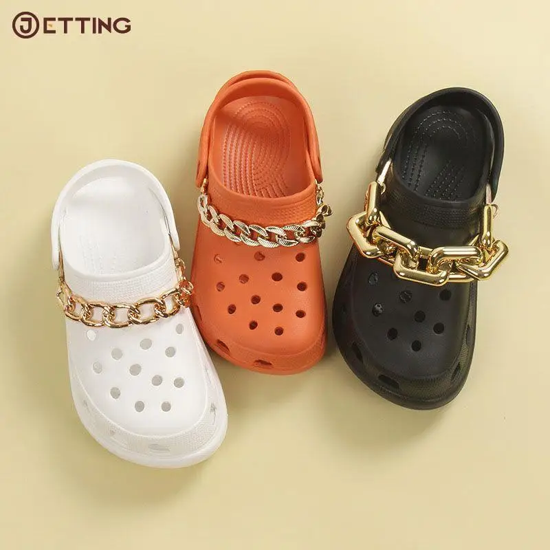 

1pcs Luxurious Shoelace Chain Shoes Charms Designer Jewelry DIY Shoes Party Shoes Decaration Clogs Kids Boy Women Girls Gift
