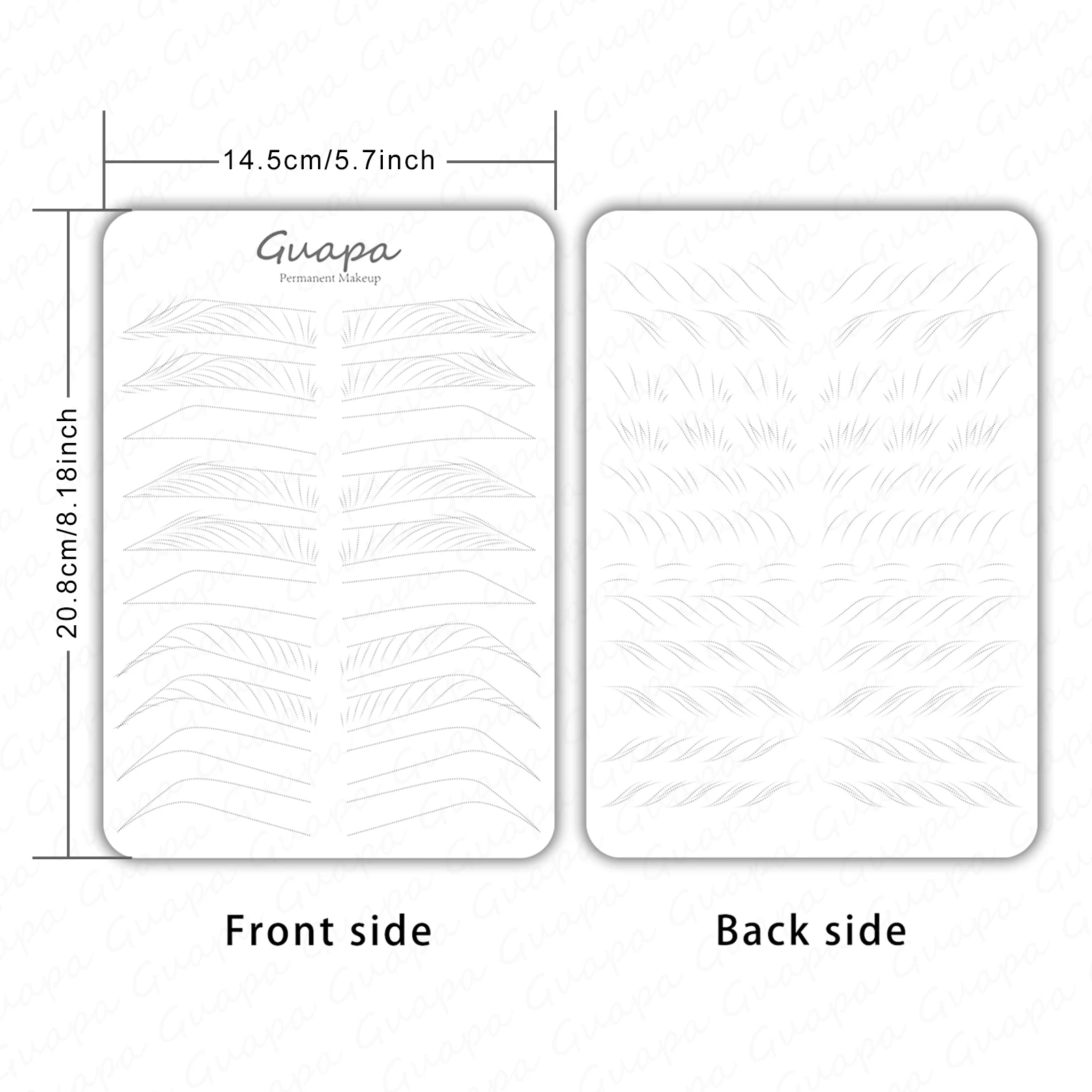 Двусторонний тонкий точечный нано-ролик для практики татуажа бровей Базовая