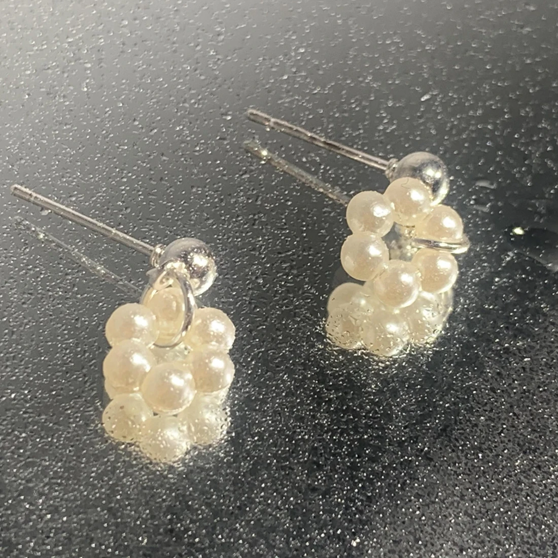 

New Design Pearl Earrings Crystal Metal Earrings for Women's Earrings Fashion Jewelry Party Student Girl Elegant Stud Earrings
